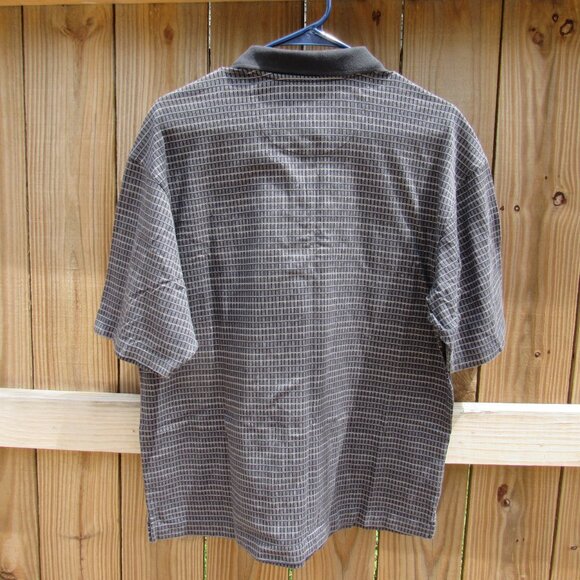 Vintage Nike Golf Polo Black/Gray/Cream Short Sleeve Medium shirt - Picture 4 of 16